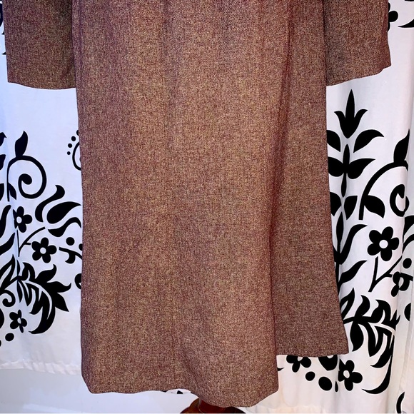 Sheri Martin Brown 3-Button Tie Front Jacket and Embroidered A-Line Skirt - Picture 5 of 10